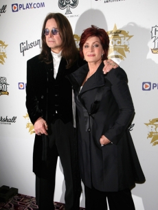 Ozzy and Sharon Osbourne at the Classic Rock Roll of Honour in London