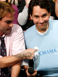 Seann William Scott and Paul Rudd visits MTV’s ‘TRL’ on Nov. 4, 2008 