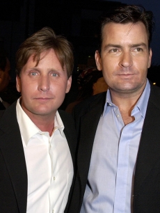 Emilio Estevez and Charlie Sheen