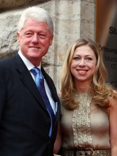 Bill Clinton and daughter Chelsea Clinton