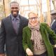 Curtis ‘50 Cent’ Jackson and Bette Midler attend the opening of the Curtis ‘50 Cent’ Jackson Community Garden in the Jamaica, Queens in NYC