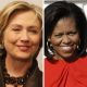 Hillary Clinton and Michelle Obama