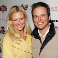 Scott Wolf and wife Kelley arrive at the ICM talent agency party at Sundance, 2006 
