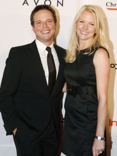 Scott Wolf and his wife Kelley Limp, October 16, 2007 