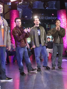 Carson Daly interviews 98 Degrees featuring Drew and Nick Lachey on ‘TRL,’ Nov. ‘00 