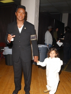 Jermaine and Jermajesty Jackson rehearsing for the ‘Motown 45’ celebration