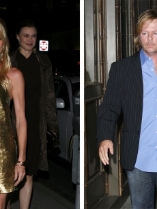 Nicollette Sheridan and David Spade arrive for her birthday at Luau in Beverly Hills