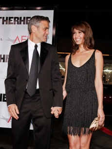 Sarah Larson and George Clooney, 2008 