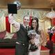 Derek Hough and Brooke Burke show off the ‘Dancing’ trophies