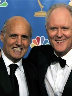 Jeffrey Tambor and John Lithgow Emmys Backstage AP