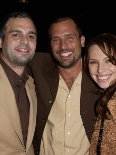 Mark Ruffalo with brother Scott Ruffalo and Scott’s wife, Lulu 