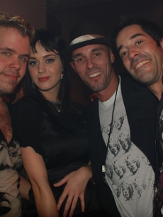 Perez Hilton, Katy Perry, Tom Whitman and a friend