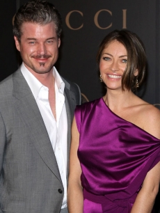 Eric Dane and Rebecca Gayheart in New York (Feb. 2008)