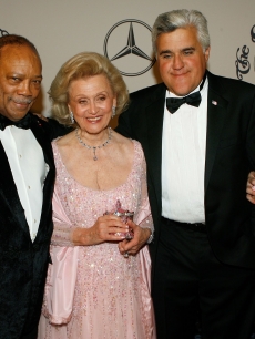 Quincy Jones, Carousel of Hope founder Barbara Davis, host Jay Leno and wife Mavis Nicholson attend the 17th Annual Mercedes-Benz Carousel of Hope cocktail party at the Beverly Hilton Hotel on October 28, 2006