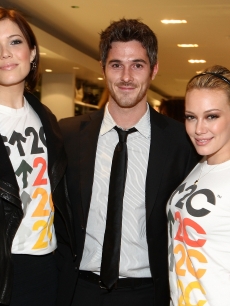 Mandy Moore, Dave Annable and Hilary Duff attend the Stand Up 2 Cancer merchandise launch at Kitson in Hollywood