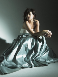 Lily Allen in a somber shot