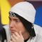 Eminem appears onstage during BET’s 106 & Park December 4, 2006 in New York City