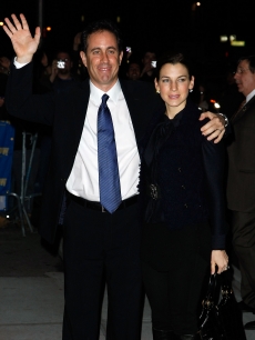 Jerry Seinfeld and wife Jessica Seinfeld visits ‘Late Show with David Letterman’ at the Ed Sullivan Theater on December 15, 2008 in New York City