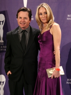 Michael J. Fox and Tracy Pollan in New York (March 2008)