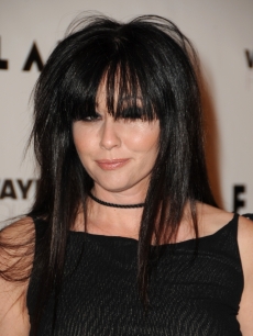 Shannen Doherty brings her bangs to Flaunt Magazine’s 10th anniversary party in Los Angeles