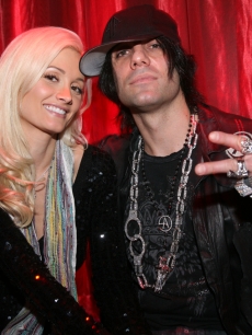 Holly Madison and Criss Angel celebrate their birthdays at LAX nightclub at Luxor