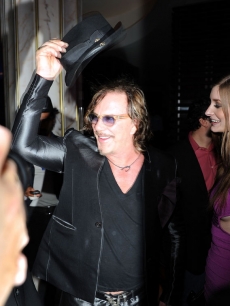 Mickey Rourke enjoys New Year’s Eve at Fontainebleau in Miami Beach, Florida