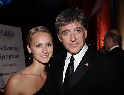 Comedian/television host Craig Ferguson and Megan Wallace Cunningham at the annual The USO World Gala at the National Building Museum on September 20, 2007 in Washington, DC.