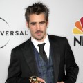 Colin Farrell, winner Best Performance by an Actor in a Motion Picture - Musical Or Comedy for ‘In Bruges,’ arrives at the NBC, Universal Pictures and Focus Features’ official after party