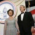 Laura and George W. Bush at Inauguration Day 2005