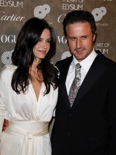Courteney Cox Arquette and David Arquette arrive at The Art of Elysium black tie gala in LA