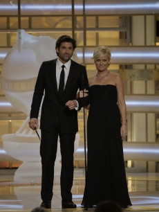 Patrick Dempsey and Amy Poehler take the Globes stage