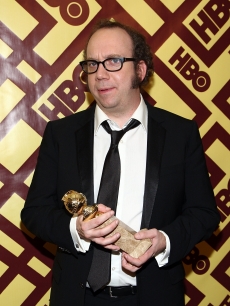 Globe winner Paul Giamatti celebrates his win at HBO’s after party