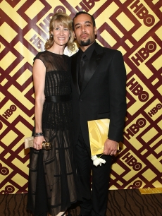 Golden Globes winner Laura Dern and Ben Harper attend HBO’s after party