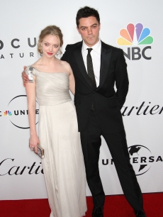 Amanda Seyfried and Dominic Cooper arrive at the NBC, Universal Pictures and Focus Features’ official after party for the 66th Annual Golden Globe Awards at the Beverly Hilton Hotel on January 11, 2009