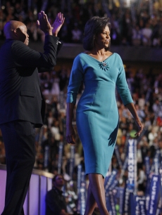 Obama, Michelle - brother Craig Robinson DEMOCRATIC CONVENTION DENVER 8 25 ‘08 AP 3