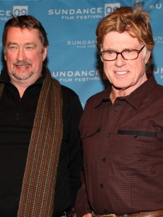 Sundance Film Festival Director Geoffrey Gilmore and President and founder of Sundance Institute Robert Redford speak at the opening day press conference