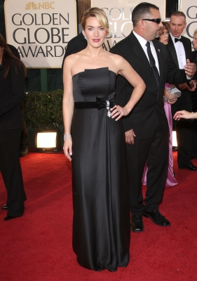 Kate Winslet arrives at the 66th Annual Golden Globe Awards