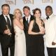 The cast of ‘30 Rock’ celebrates their win at the Golden Globes