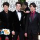 Nick, Kevin, and Joe Jonas of ‘The Jonas Brothers’ arrive at the 66th Annual Golden Globe Awards
