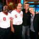 Cincinnati Reds’ Joe Morgan, Johnny Bench with George Clooney and Ellen DeGeneres