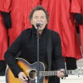 Bruce Springsteen sings on stage at We Are One