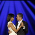 President Barack Obama dances with his wife, First Lady Michelle Obama to ‘At Last’ at their first Inauguration ball on Inauguration day