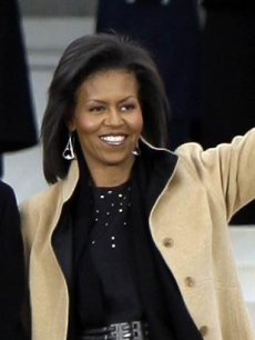 Michelle Obama at the Lincoln Memorial (Jan. 18, 2009)