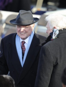 US Senator Ted Kennedy arrives on the inaugural stage ahead of the inauguration of US President-elect Barack Obama as the 44th President of the United States at the US Capitol January 20, 2009
