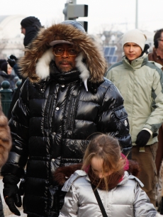 Spike Lee walks to the 56th Presidential Inauguration at the United States Capitol on January 20, 2009 in Washington, DC