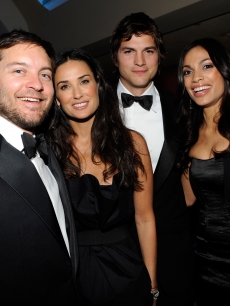 Tobey Maguire, Demi Moore, Ashton Kutcher and Rosario Dawson at MTV and ServiceNation’s ‘Be The Change: Live From the Inaugural Ball’