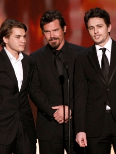 Emile Hirsch, Josh Brolin and James Franco present at the 2009 SAG Awards