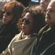 Gayle King, Oprah Winfrey and Stedman Graham watch President Obama’s Inauguration