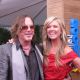 Mickey Rourke laughs with Nancy on the SAG red carpet