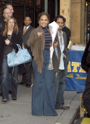 Jennifer Lopez and Marc Anthony at the Ed Sullivan Theatre in New York City, New York